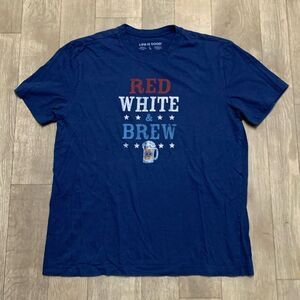 Mens Life Is Good Patriotic July 4th Graphic Shortsleeve Crewneck T-Shirt‎